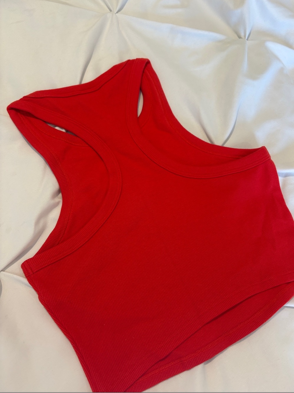 ALO Yoga Red Aspire Crop Tank - Picture 3 of 3